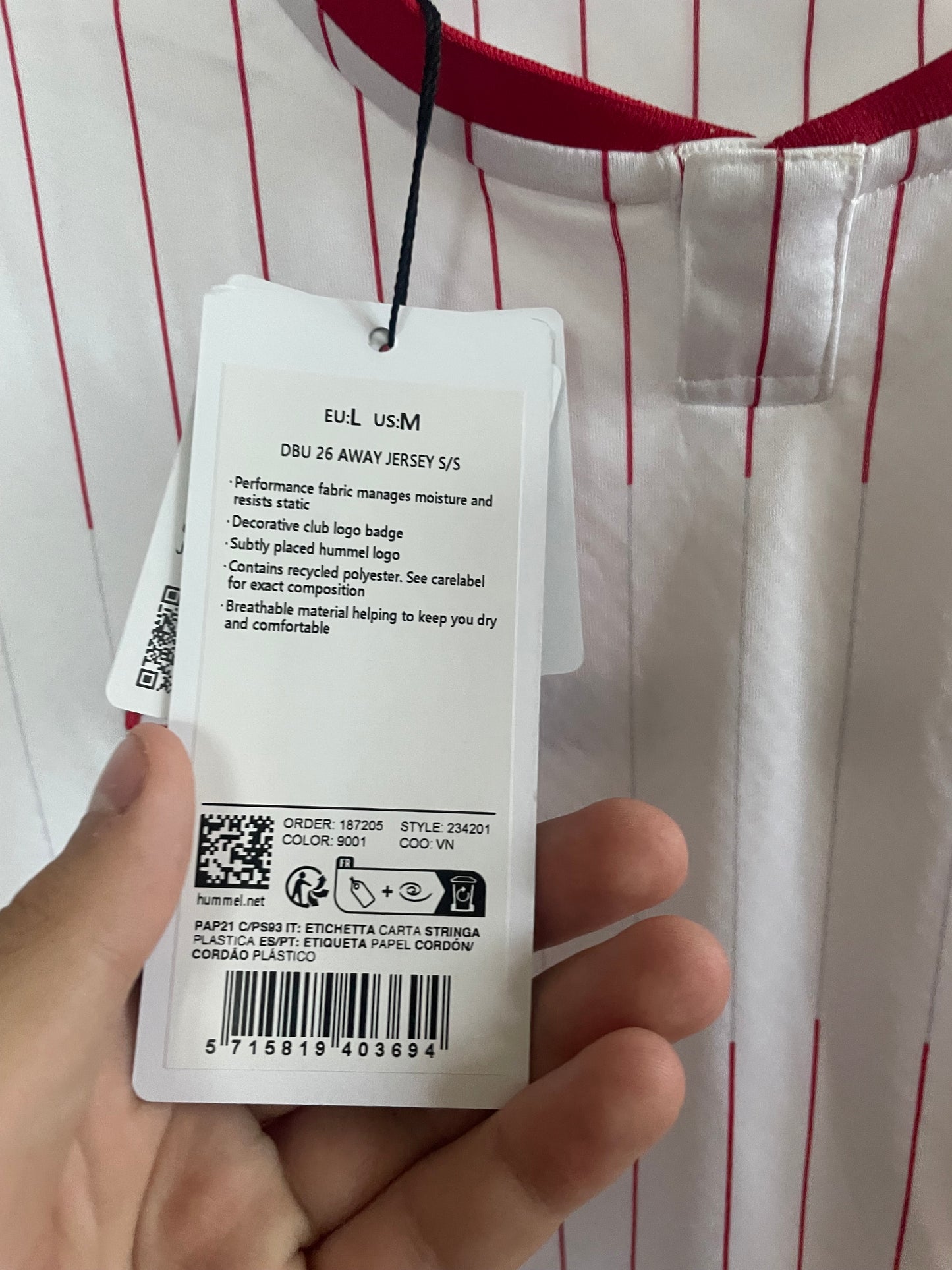Danmark 2026 Morten Hjulmand 10/10 BNWT - L