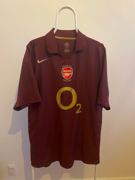 Arsenal 2005/06 Dennis Bergkamp 9/10 - XL