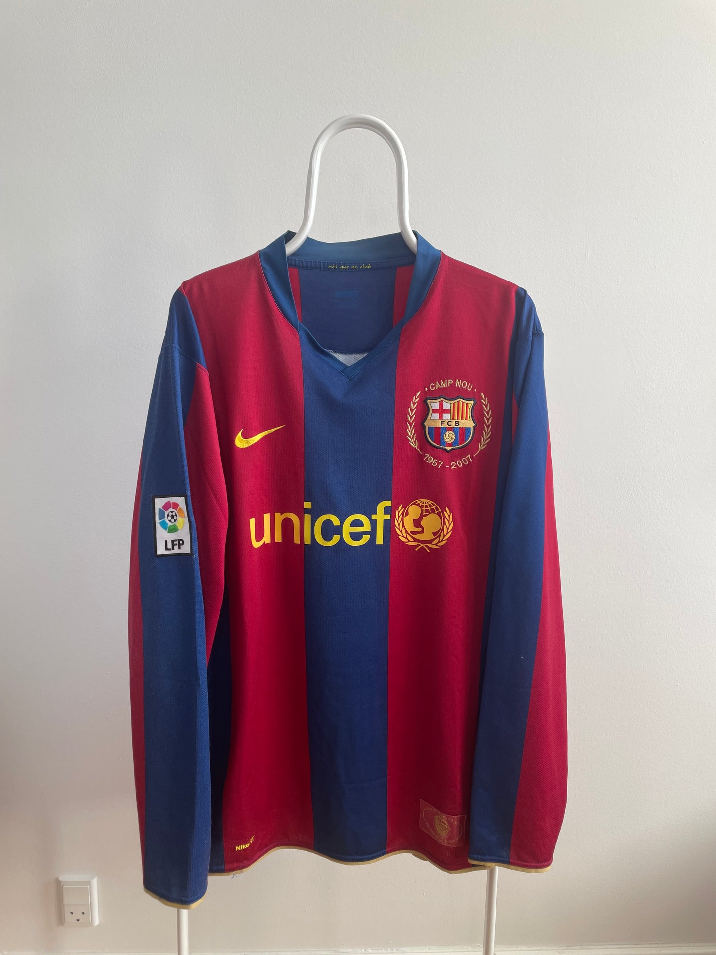 Barcelona 2007/08 Ronaldinho L/S 8/10 - M