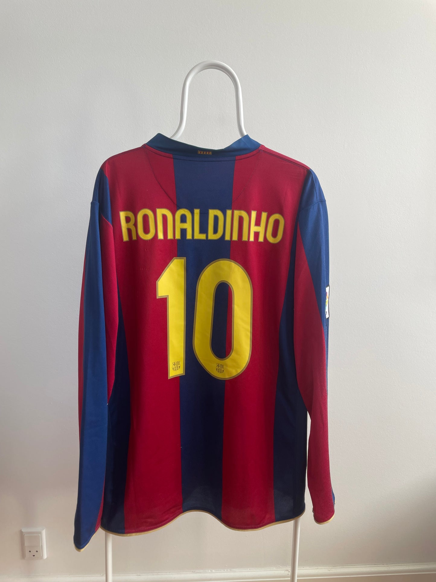 Barcelona 2007/08 Ronaldinho L/S 8/10 - M