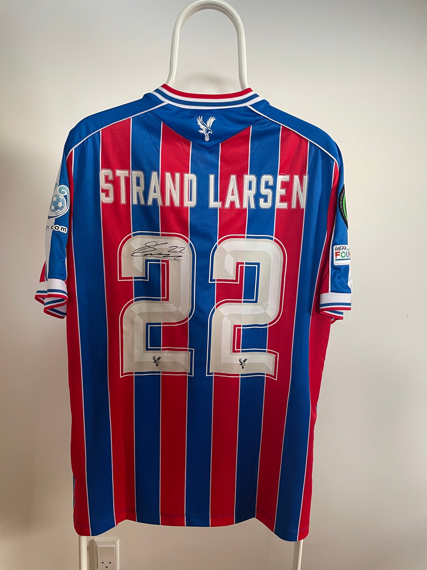 Crystal Palace 2025/26 Jorgen Strand Larsen 9/10 - XL - Autograf